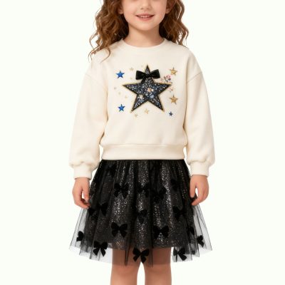 mesh-skirt-fashionable-girls-casual-dress